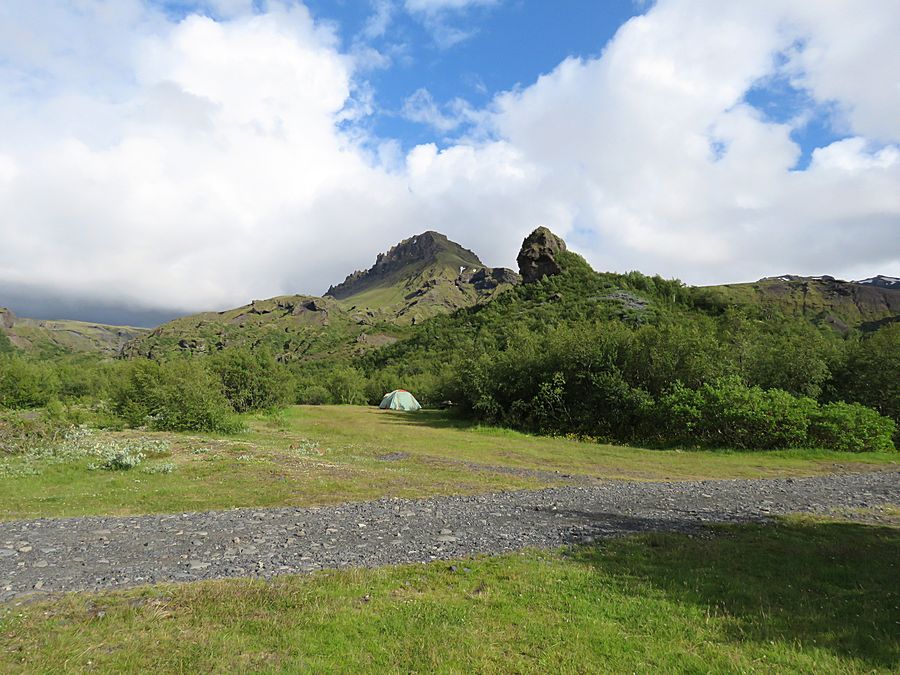 view from tent