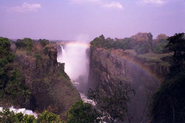 Another view of the Main Falls with rainbow