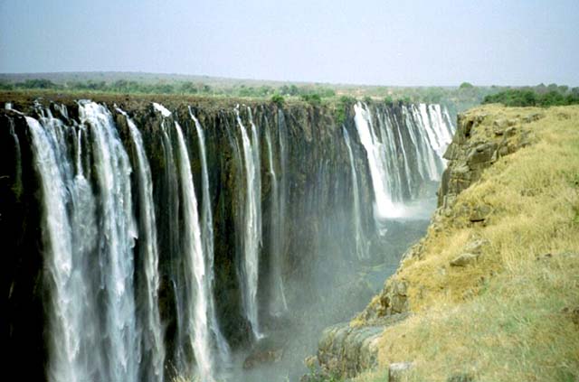 Looking toward Eastern Cataract section of Victoria Falls