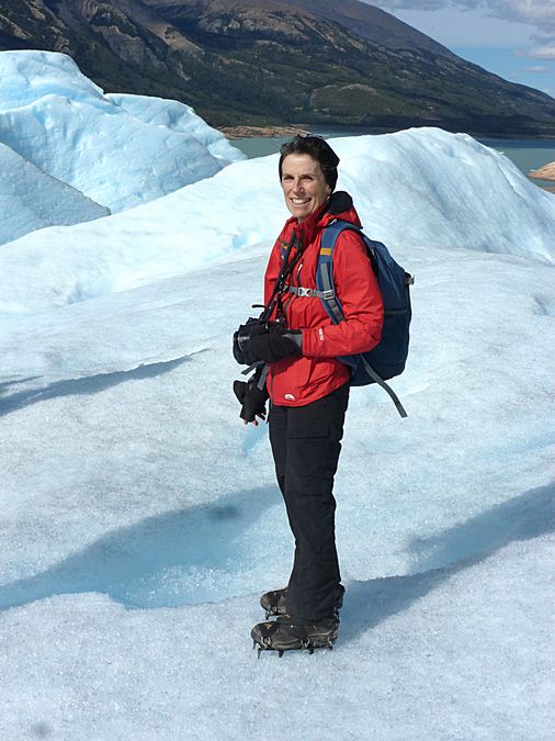 Pat with crampons