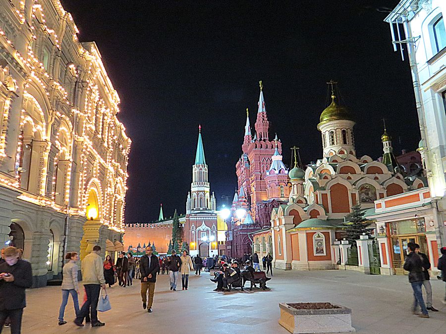 Night street scene