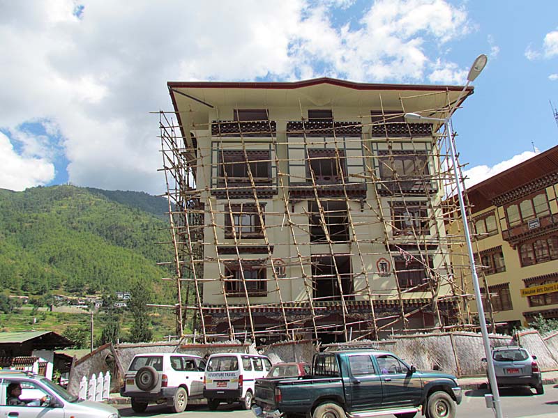 bamboo scaffolding