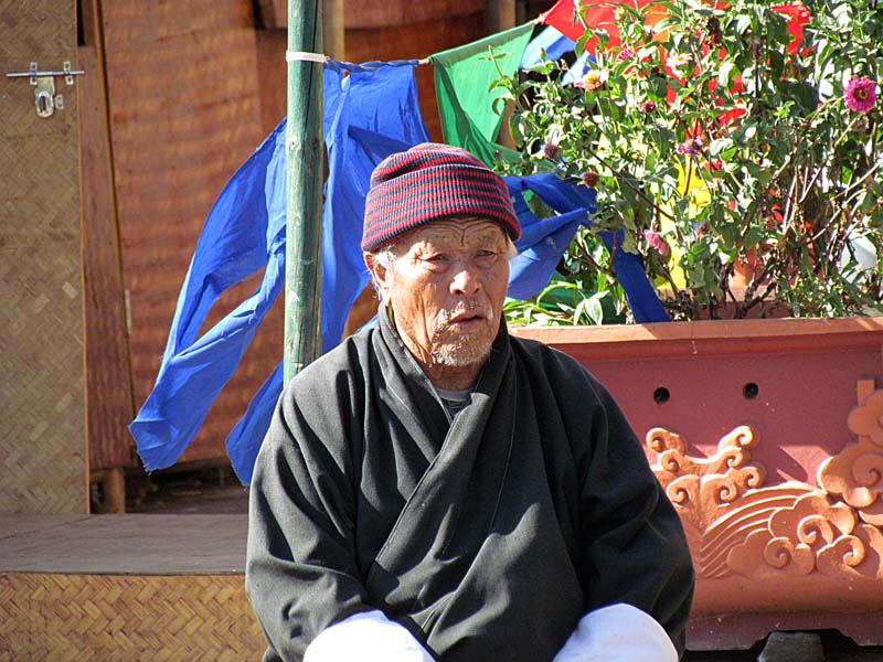 old man at market