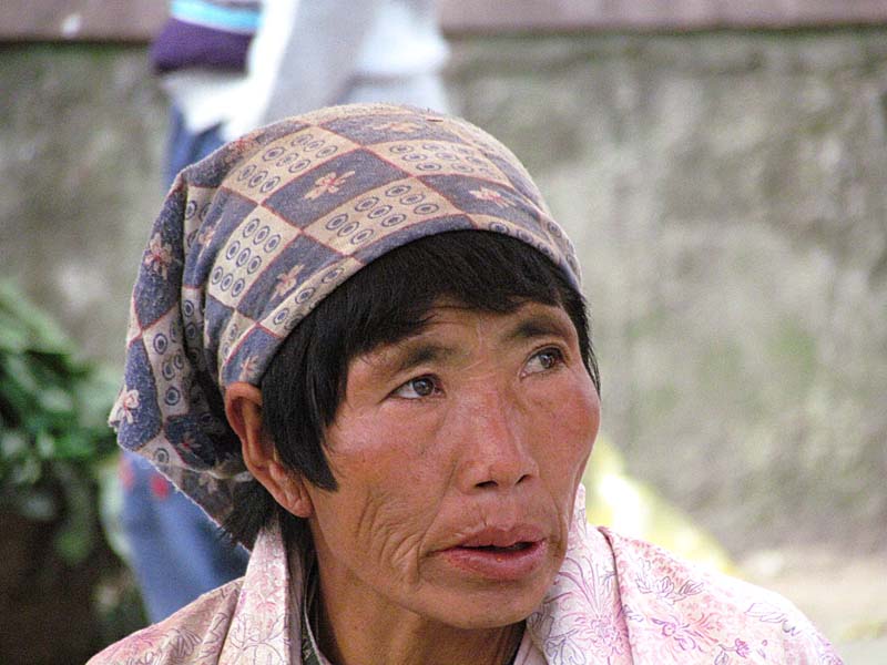 vendor at Paro market