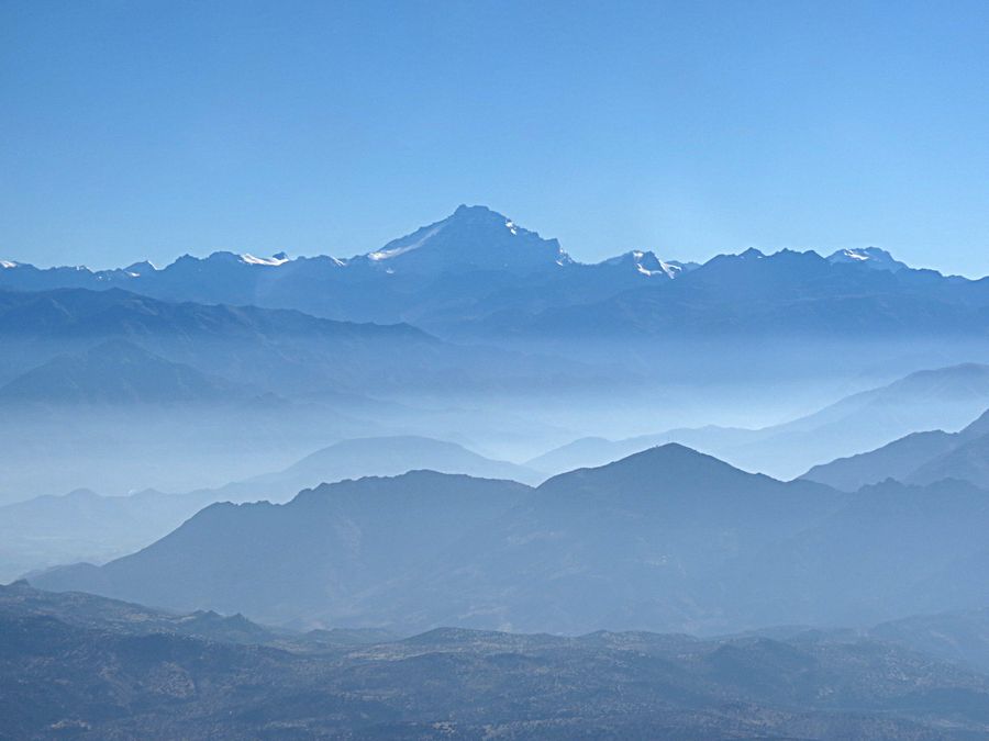 Flying to Santiago