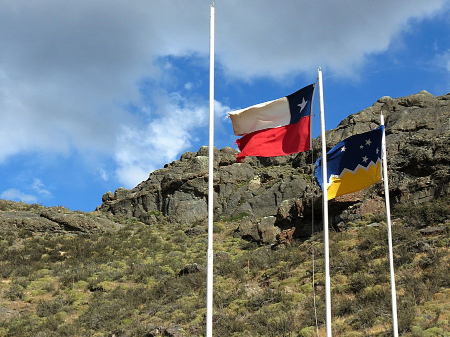 Patagonia & Chile flags