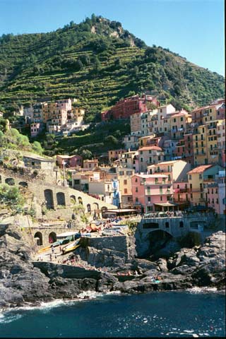 View from the Ligurian Sea