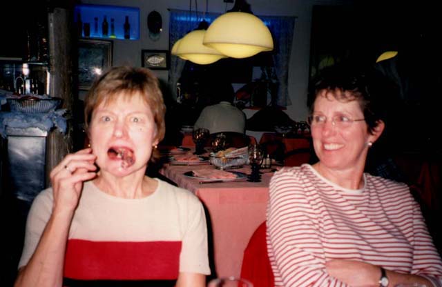 Rosie & Freda at LaScala Restaurant in Venice