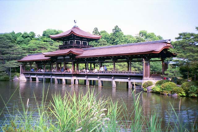 Another view of the bridge at Heian Shrine