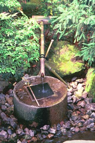 Bamboo fountain at Ryoanji Temple