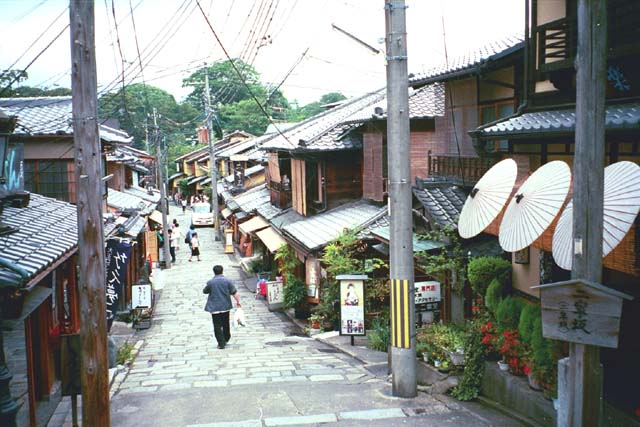 Street near the Kiyomizu Temple in Kyoto