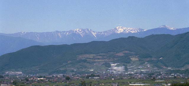 Japan Alps near city of Matsumoto