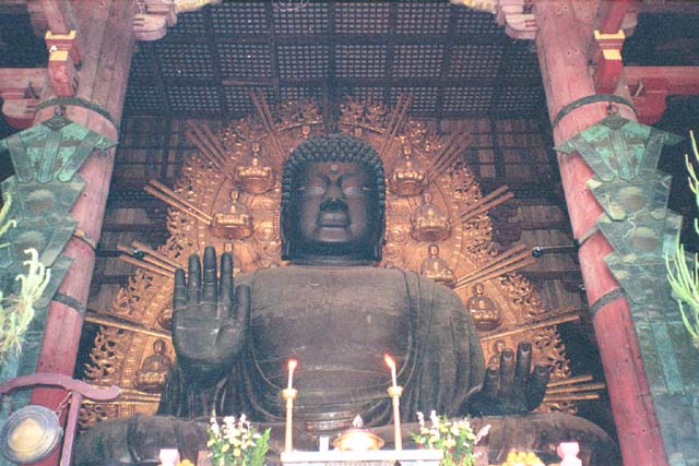 Front view of the Buddha