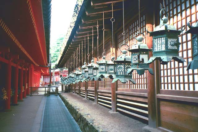 Bronze lanterns at Kasuga Shrine in Nara