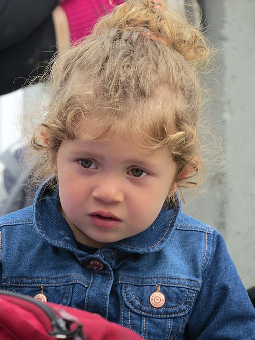 Girl at Montenvers station