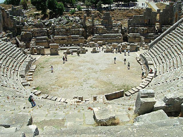 Inside Roman theater