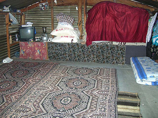 Interior of nomad home